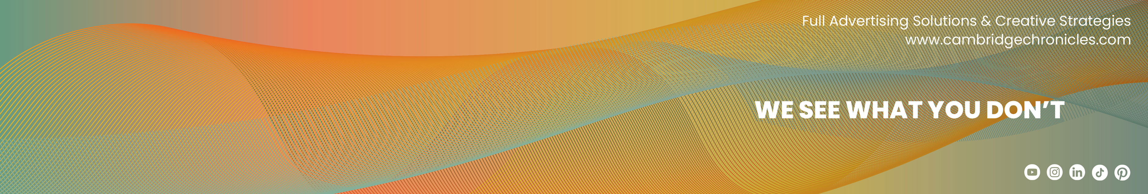 LinkedIn banner for Cambridge based creative agency created by Anna Polhorodnyk