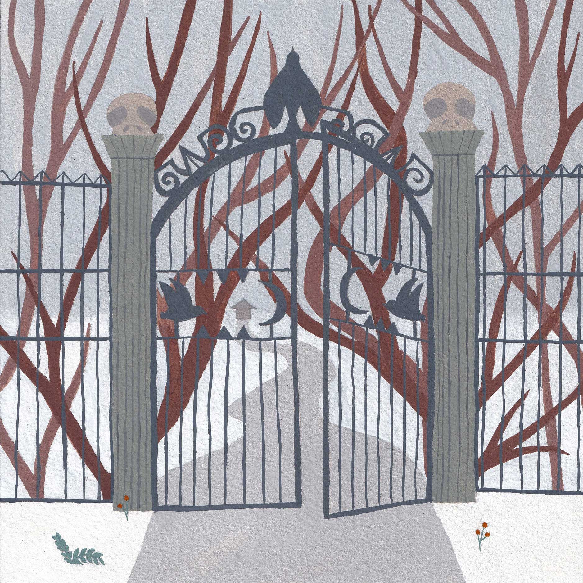 Folktale week gouache illustrations created by Anna Polhorodnyk - interpretation of Hansel and Gretel by the Brothers Grimm